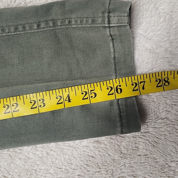 • Mustard Seed Junior's Skinny Leg Pants Size Small Green Side Zipper, Pockets - Picture 11 of 11